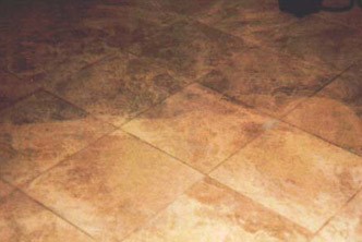 a before and after image of commercial tile cleaning