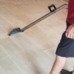 A carpet being cleaned in Plano Texas on 6/12/19