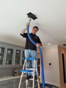 Cyclone Professional Cleaners cleaning an air duct in Plano Texas