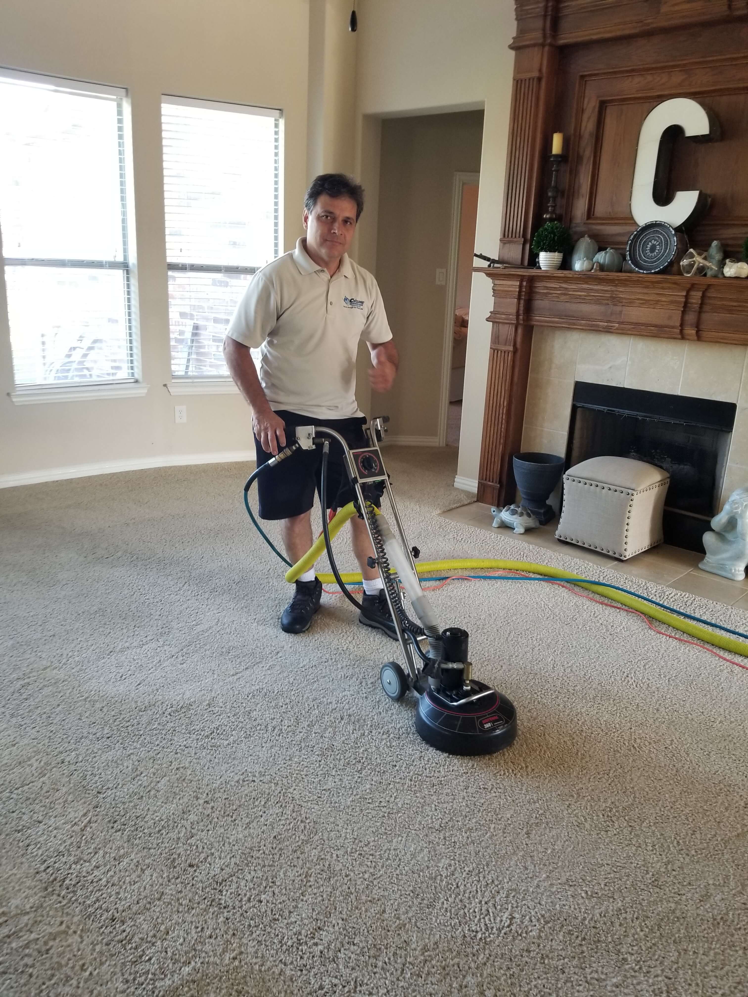 Rotovac carpet cleaning in McKinney Texas on 8/15/2020