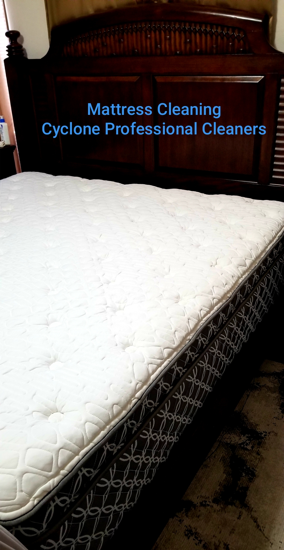 a clean mattress after being cleaned by a professional cleaner