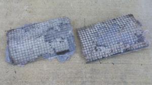dryer vent grates in cover full of lint